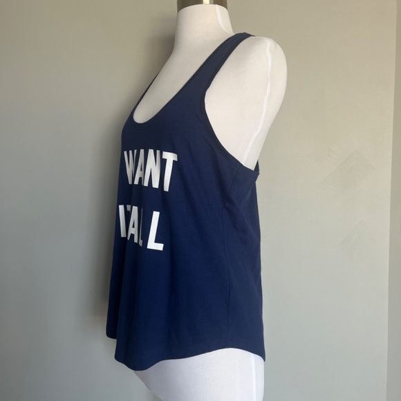 NWT Victoria's Secret I Want It All Casual Racerback Cotton Yoga RunningTank Top - Picture 6 of 9